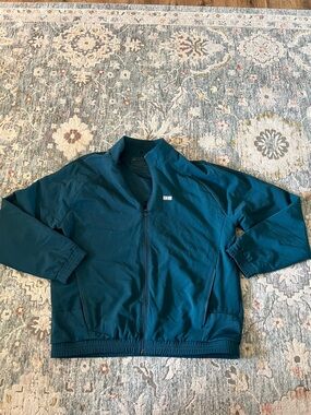 Figs Men's Teal Technical Collection Bomber Jacket